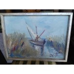 Средна картина масло на платно Испания - 3738